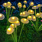 Solar LED Jellyfish Mushroom Lights for Garden -Outdoor Ground-Plug Lawn Lights